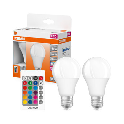 LED Retrofit RGBW lamps with remote control